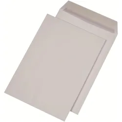 Mailmedia, Versandtasche + Luftpolstertasche, Versandtasche C4 haftklebend, ohne Fenster, weiss - ca. 22,3 g, Offset, Haftklebung mit Ab (250 Stk.)