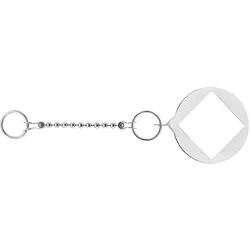 ASW Stedo Kettenhalter 720281 Kette 30cm, Messing verchromt, Standhahnring innen eckig