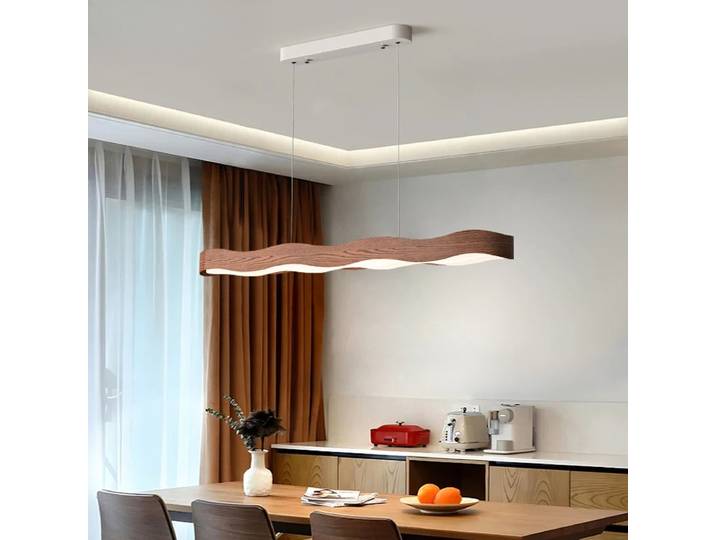 Lampes suspendues LED créatives en forme de serpent médiéval en bois torsadé, luminaires tendance pour salon, décoration intérieure, lustre