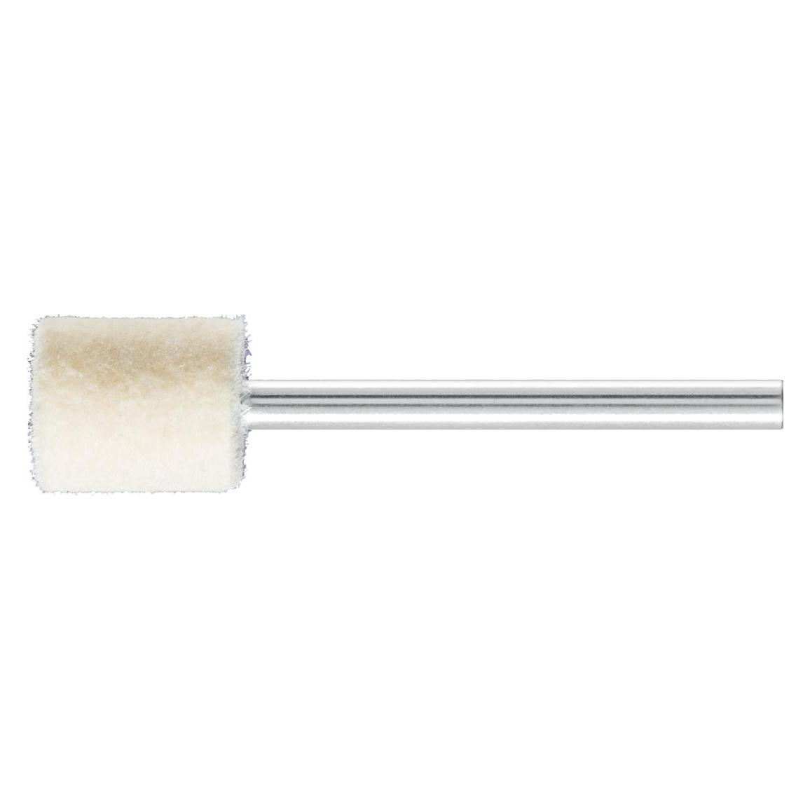 Pferd harte Filzpolierstifte Zylinderform Ø 10x12 mm Schaft-Ø 3 mm (FK ZYA 1012/3 H)