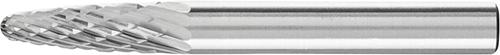 PFERD Hartmetall-Frässtift mit 6-mm-Schaft, Rundbogenform RBF (Baumform), Zahnung 4