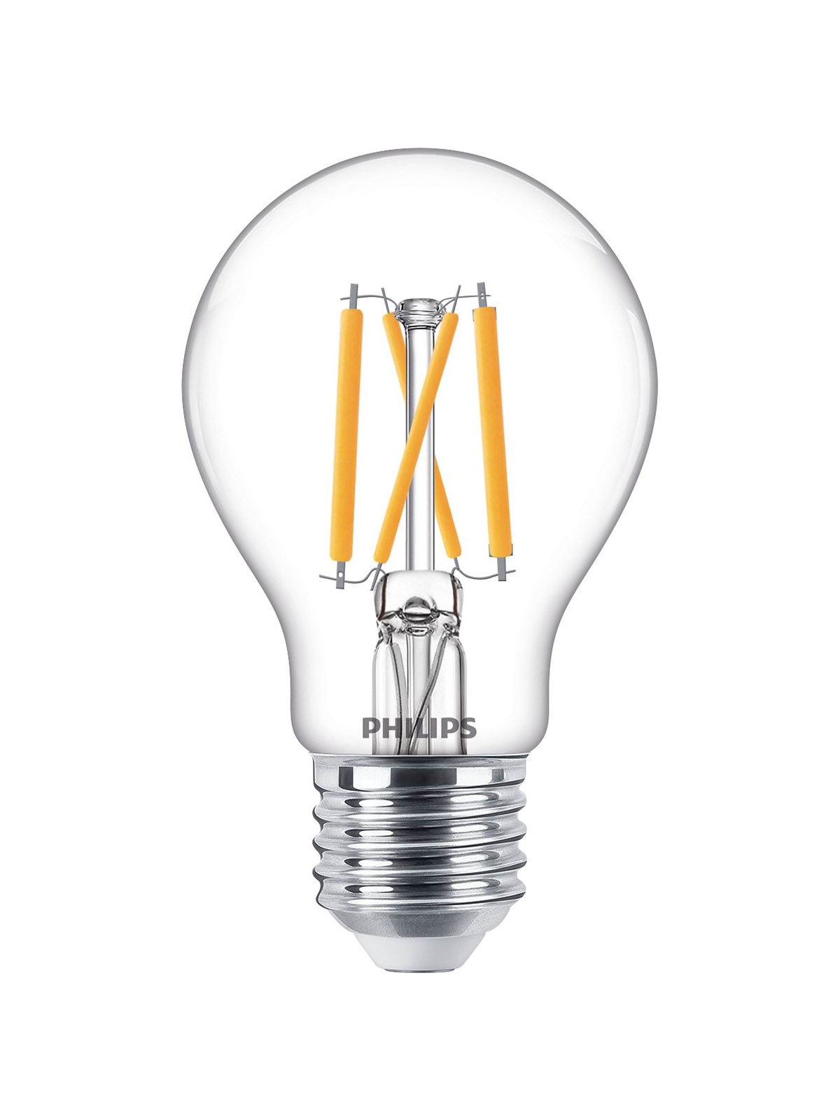Philips LED-Lampe Standard 5W/922-927 (40W) Clear WarmGlow Dimmable E27