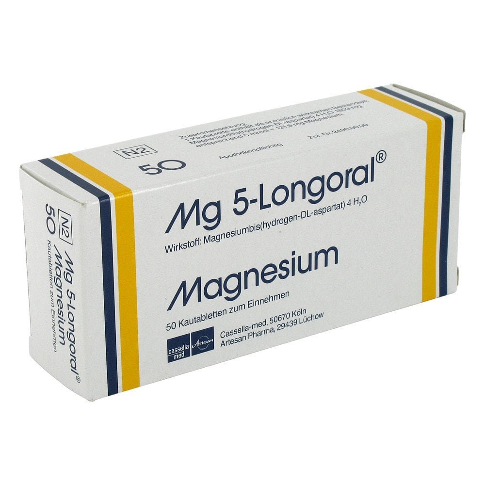 DROSSAPHARM GmbH Mg 5 Longoral Kautabletten 02494911