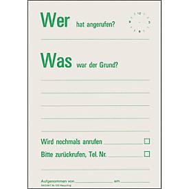Mitteilungszettel-Block Wer hat angerufen?, 60 Blatt