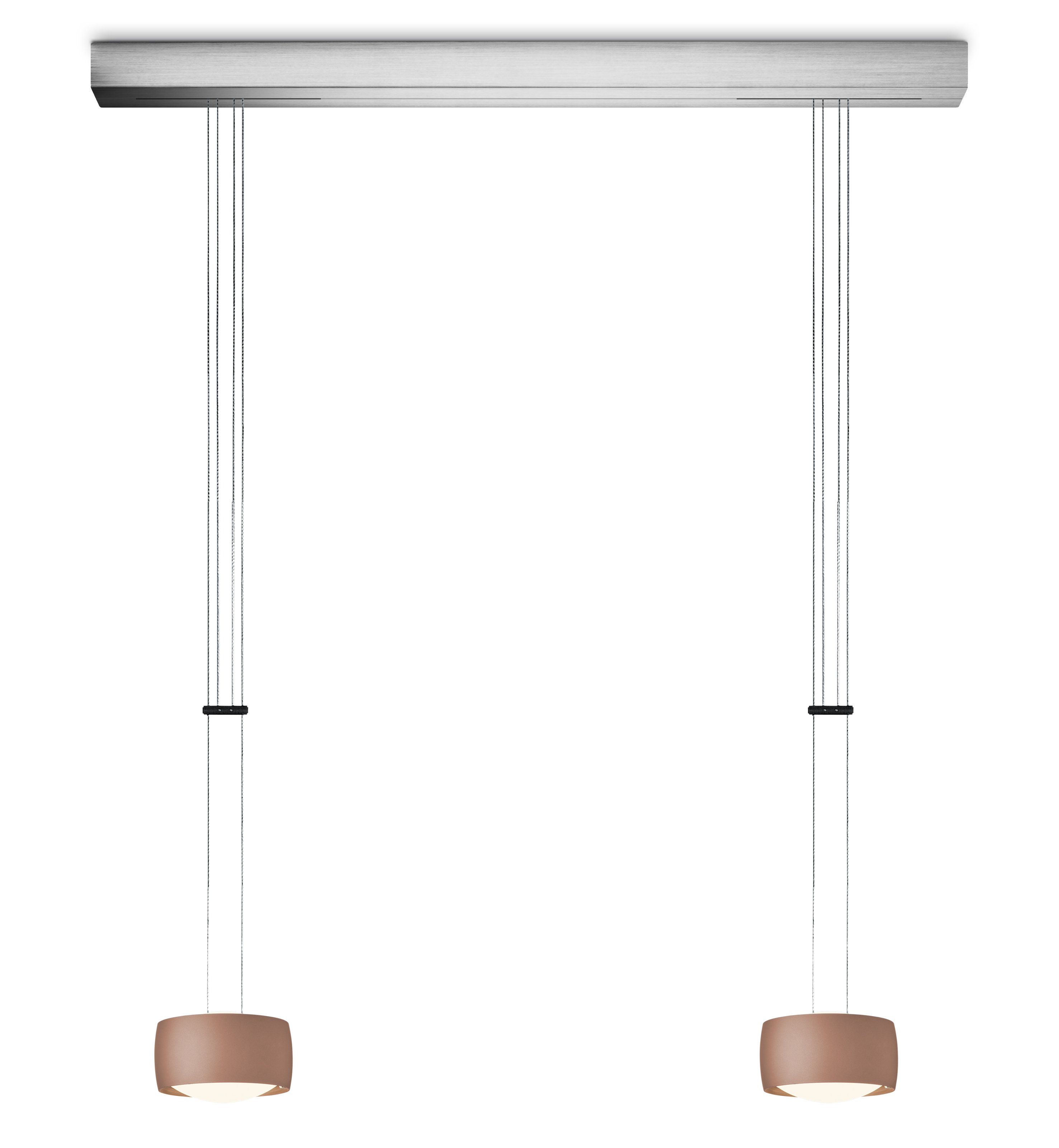 Oligo LED-2er-Pendelleuchte GRACE Satin copper G42-931-27-15 4035162337868