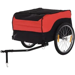 HOMCOM Transportanhänger Lastenanhänger Fahrrad Anhänge Fahrradanhänger