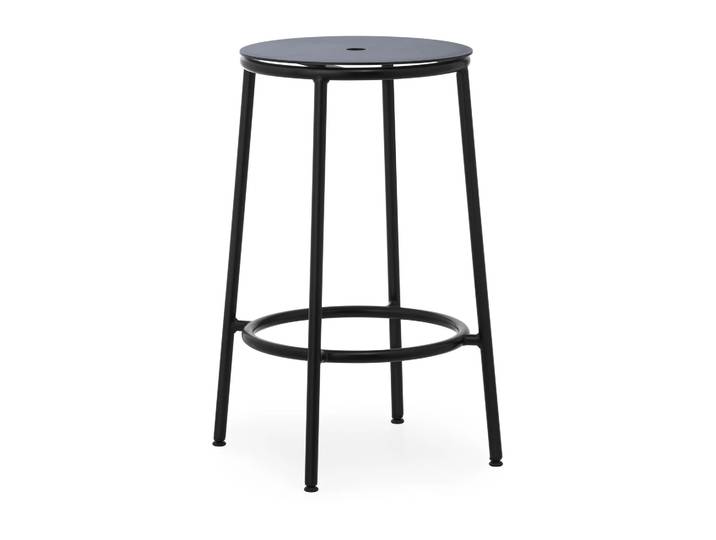 Normann Copenhagen Circa Barhocker 65 cm Schwarz Aluminium