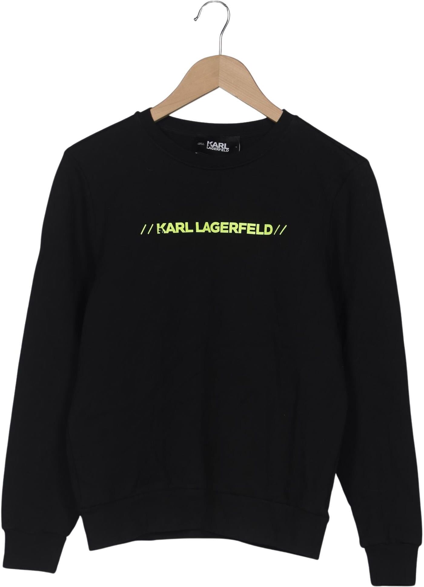 Karl by Karl Lagerfeld Damen Sweater, Neon, Gr. M, Baumwolle - Second Hand