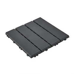 SoBuy Raumteiler mit Rastverschluss Schwarz 30x30x2cm Modern