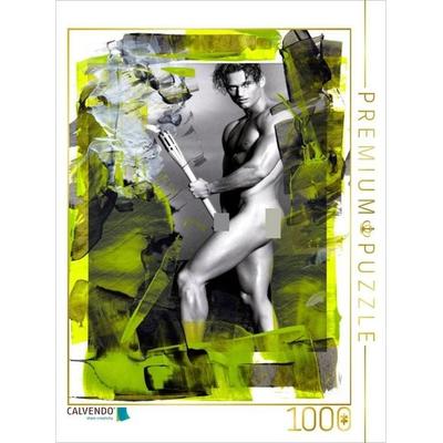 CALVENDO Puzzle Ein Motiv aus dem Kalender Männer - übermalte Aktfotografien | 1000 Teile Lege-Größe 64x48cm Foto-Puzzle für glückliche Stunden