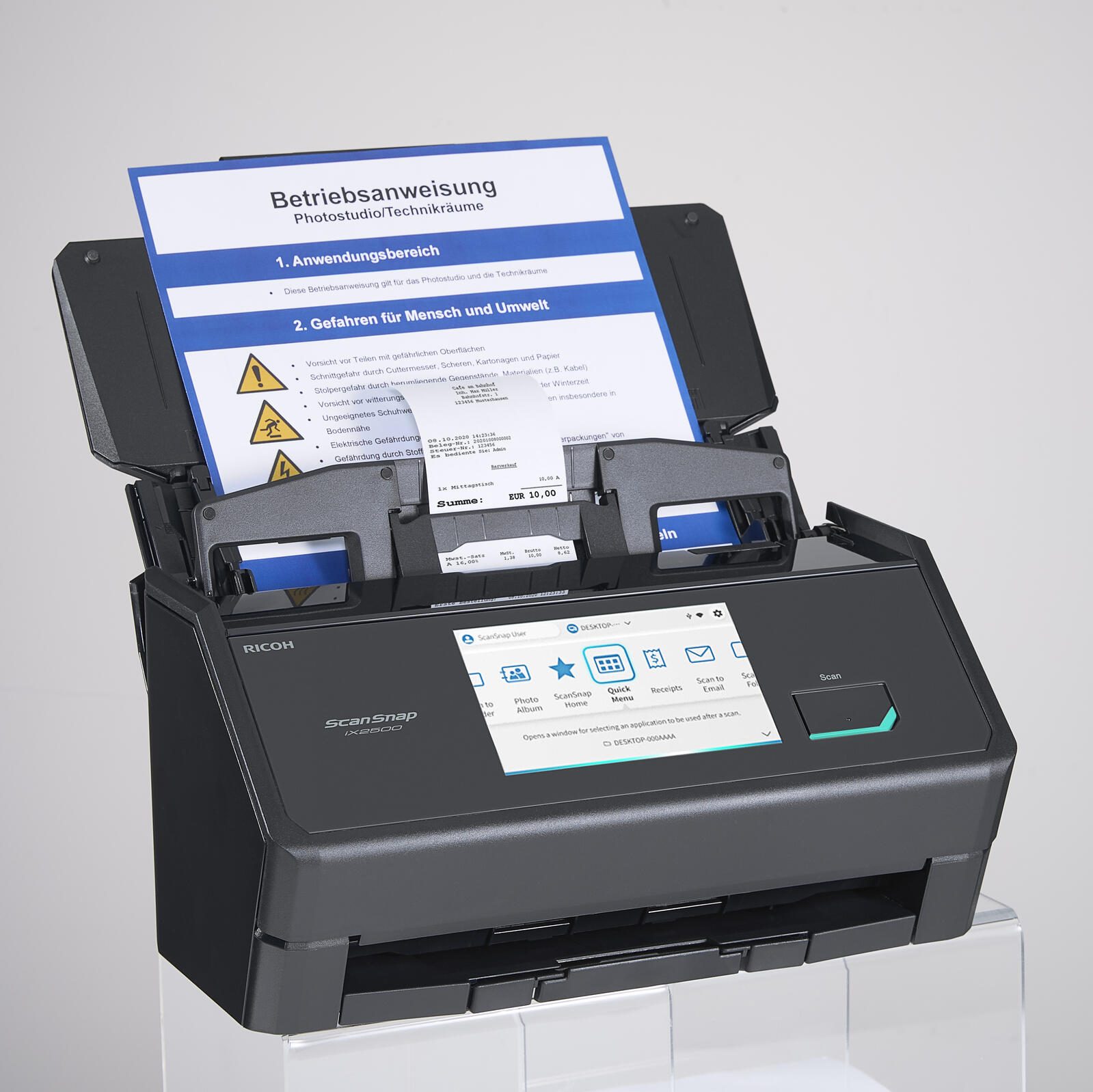 RICOH ScanSnap iX2500 BK Dokumenten-Scanner PA03860-B001