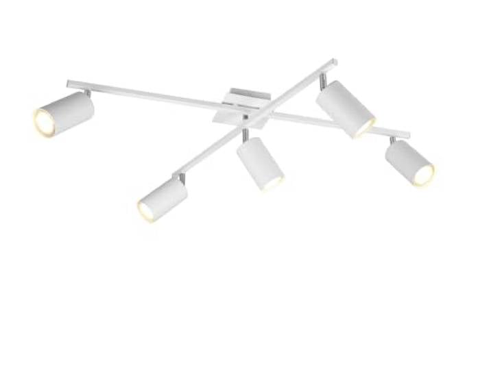 Trio-Leuchten Plafonnier\, Blanc\, Deckenleuchte 5-flammig