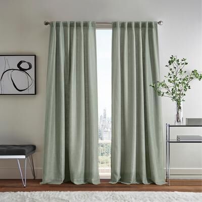 DKNY Avery Frayed Edge Curtain Panel Pair