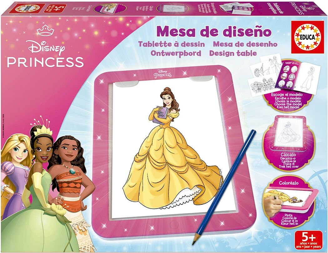 EDUCA Juego tivo Mesa de diseño Disney Princess .