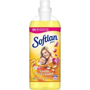 Softlan Weichspüler Ultra Vanille & Orchidee, 24/7 langanhaltende Frische, 1 Liter, 45 Waschladungen