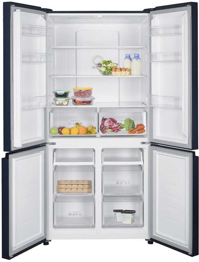 KIBERNETIK Kühl-/Gefrierkombination "ECOEC600 Anthrazit", Energieeffizienz: D, grau, B:90,5cm H:190cm T:63,7cm, Kühlschränke, Kühl-/Gefrierkombination grau Einheitsgröße
