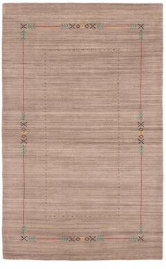 ECARPETGALLERY Hand Loomed Kashkuli Gabbeh Grey Wool Rug - 5'0 x 8'1