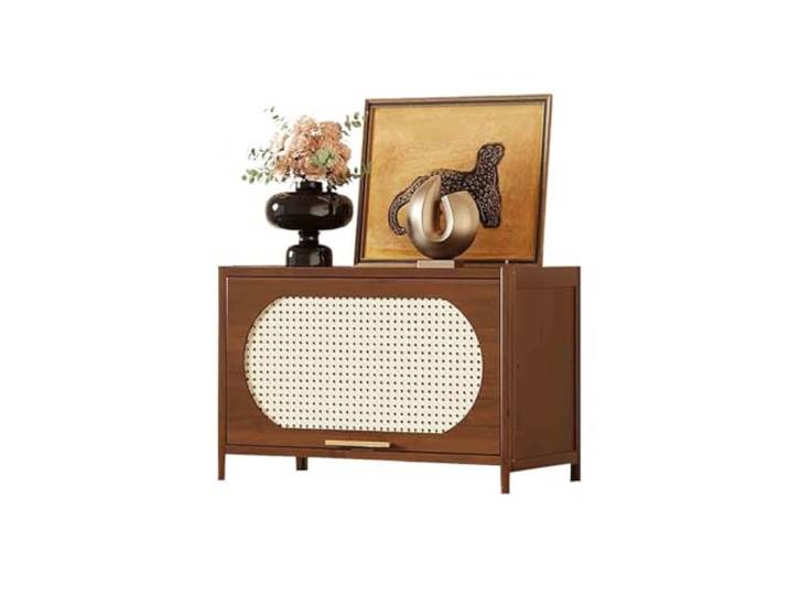 YHxFlux Küchenschrank Single-Layer Low Sideboard with Corner Tabletop Storage Lagerung