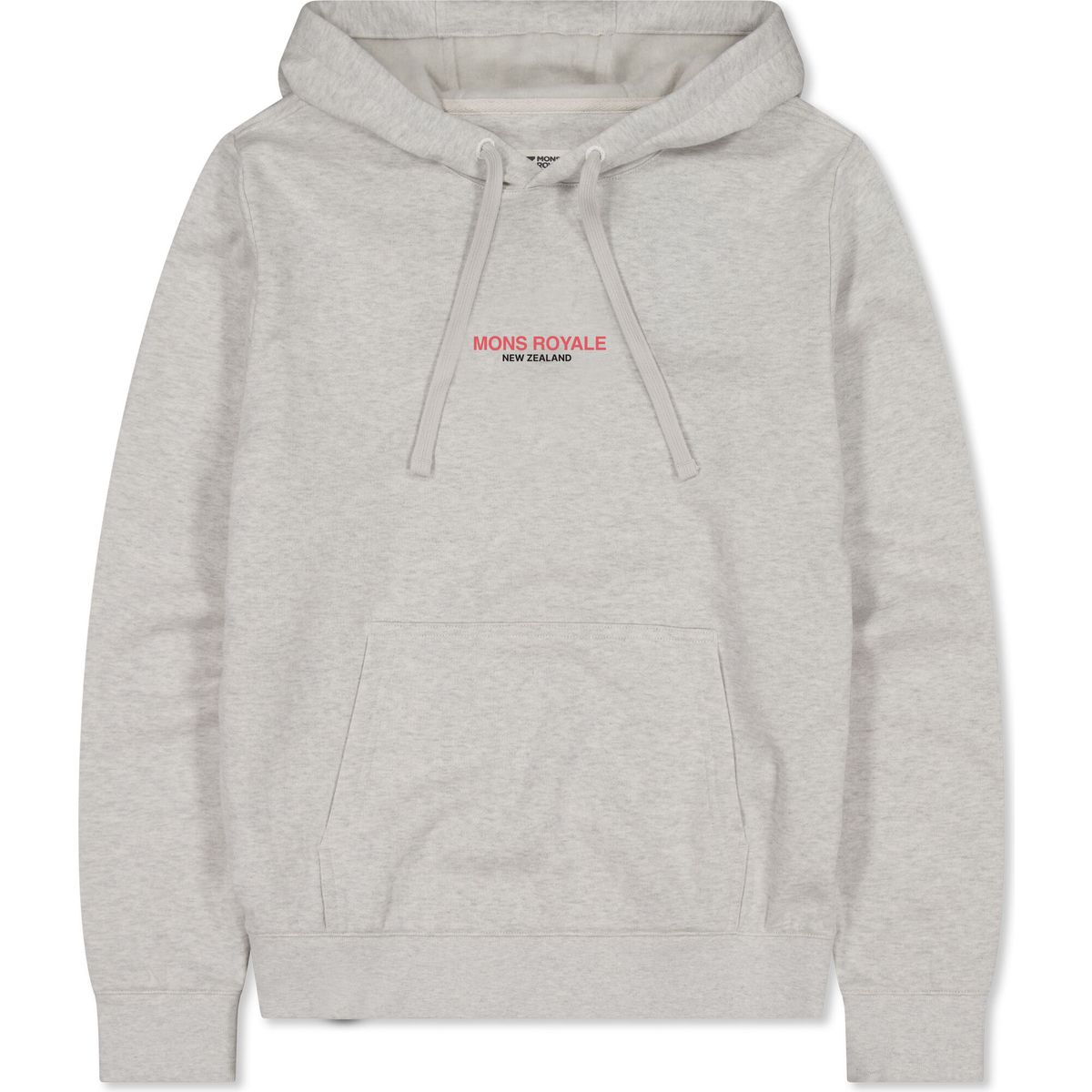 Mons Royale Womens Inversion Merino Hoodie light grey heather (52) M 100851-1310-052-M