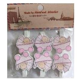 Teka Dekorative Babywäscheklammern, 6 Stk (47995217)