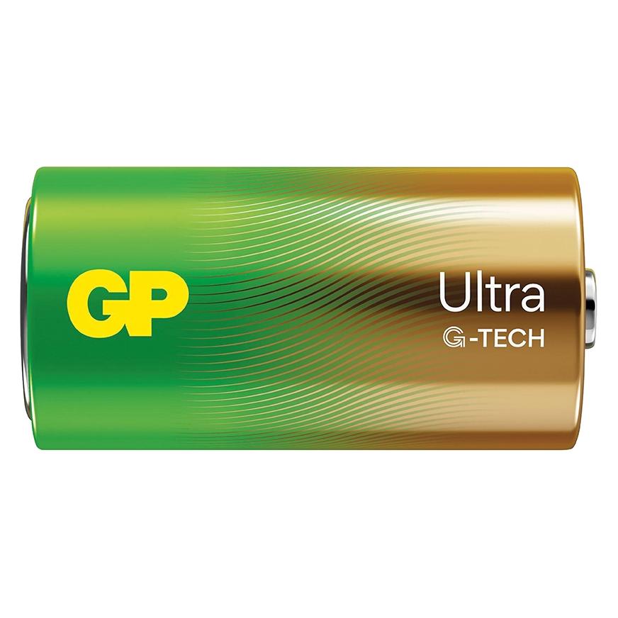 GP Batteries Ultra Alkaline Batterie C Baby 1,5V 2er Blister (2 Stk., C) (03014AUETA-B2)