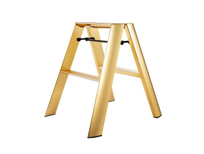 Metaphys - Premium Lucano 2 Step Hockerleiter, Gold