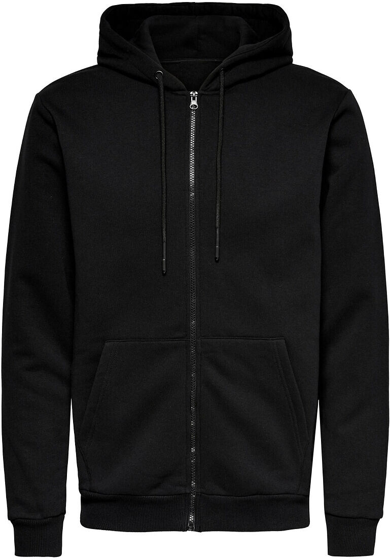 ONLY & SONS Sweat  zippé à capuche droit Ceres