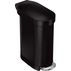 Slim Pedal-Mülleimer 45 l schwarz matt