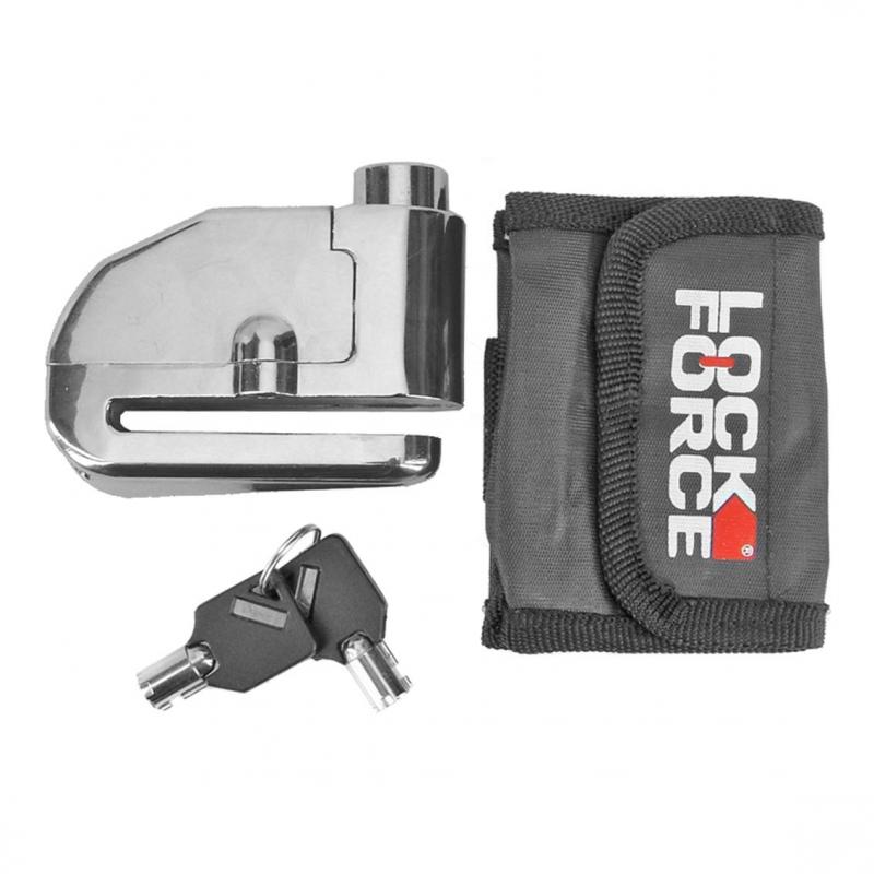 Antivol bloque disque Lock-Force Chromé avec alarme