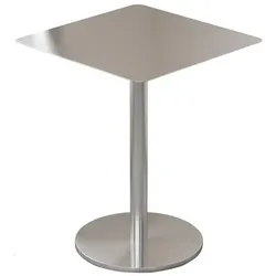 Gastronomiemöbel Edelstahl Bistrotisch Quadratisch für Bar Café Gewerbe 60x60x75cm【BXG-BF60】