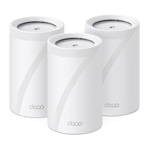 TP-Link Deco BE68 Wi-Fi 7 Mesh WLAN-set, 3 stuks, BE14000 Tri-Band, 8 streams, MLO, 1x10G-poort, 1x2,5G-poort, 1xGigabit-poort, USB 3.0
