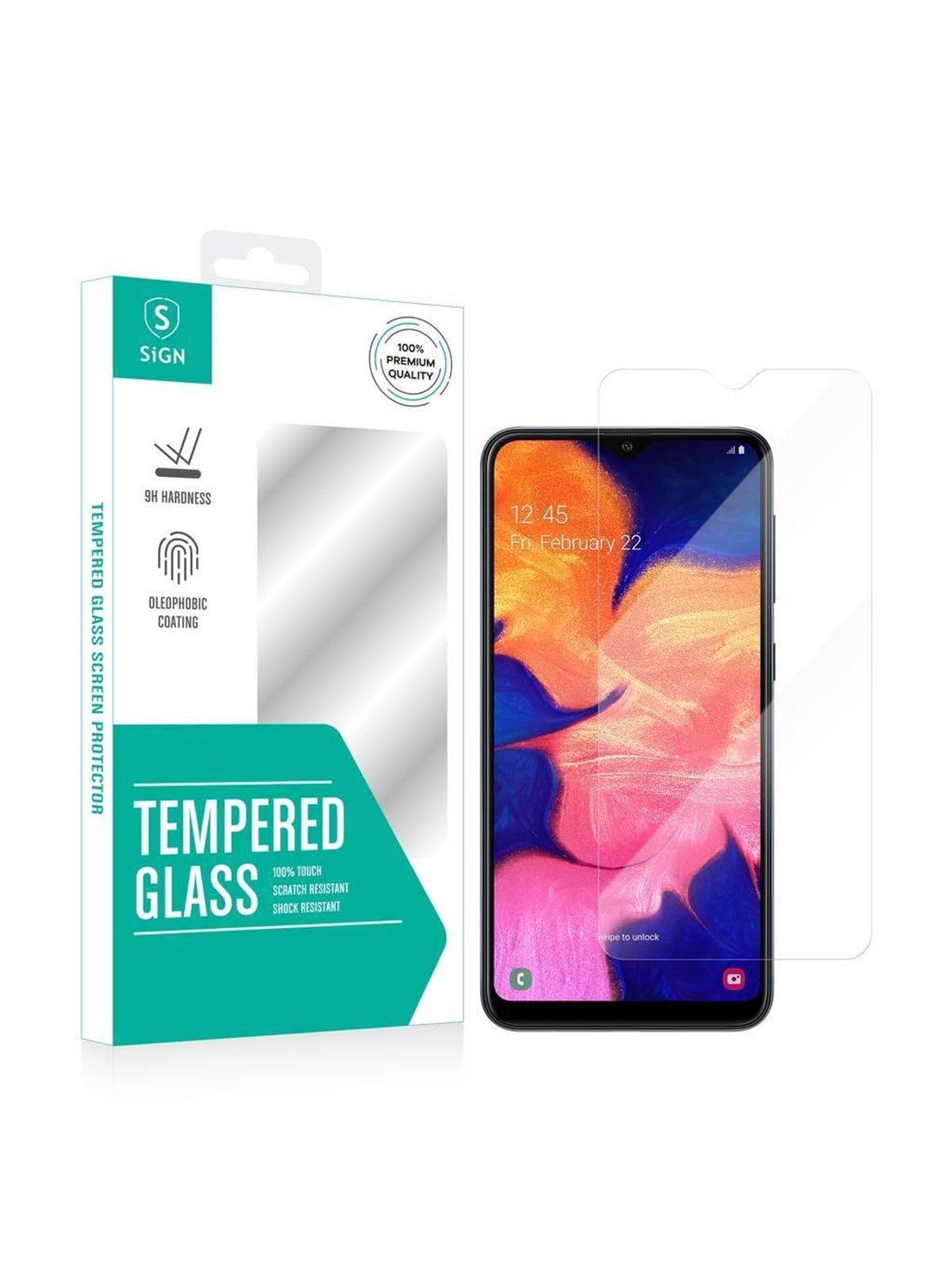 SiGN Screen Protector Tempered Glass for Samsung Galaxy A10