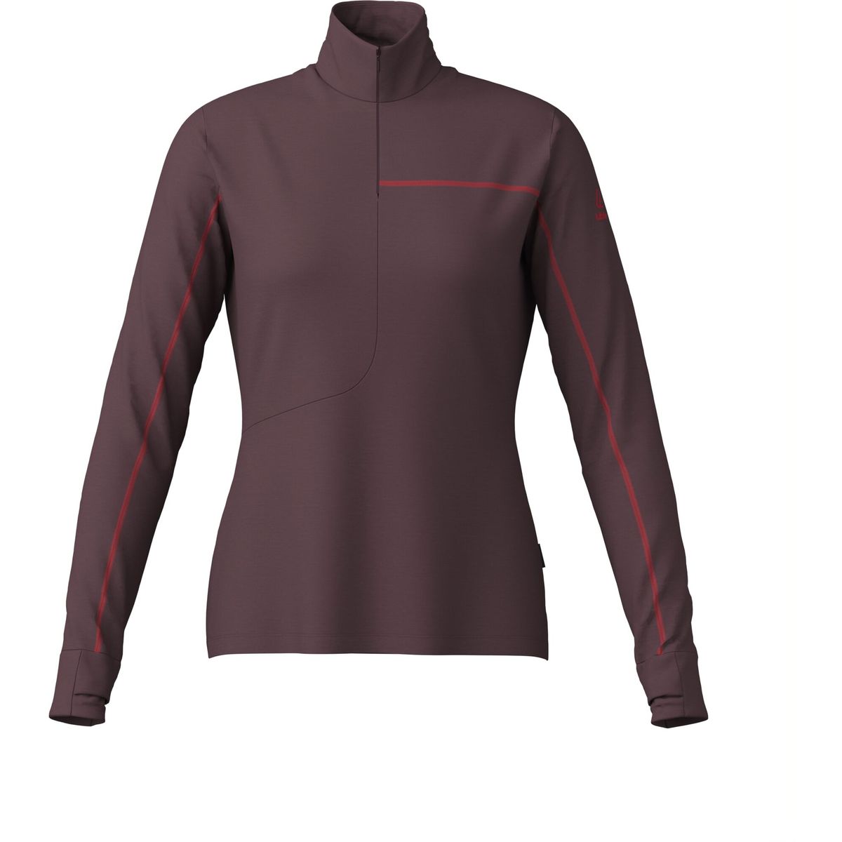 Löffler Women Midlayer Fine Transtex Merino castagne (575) 44 30867-575-44