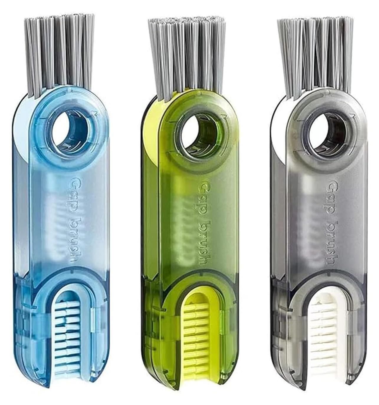 Dripio 3-in-1 reinigingsborstel voor deksels en flessen, 3 stuks