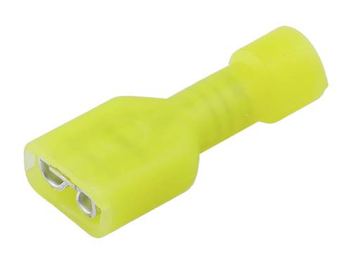 Molex 190030068 Flachsteckhülse inkl. Crimphülse Steckbreite: 4.75mm Steckdicke: 0.81mm Vollisoliert Dunkel-Gelb Bag