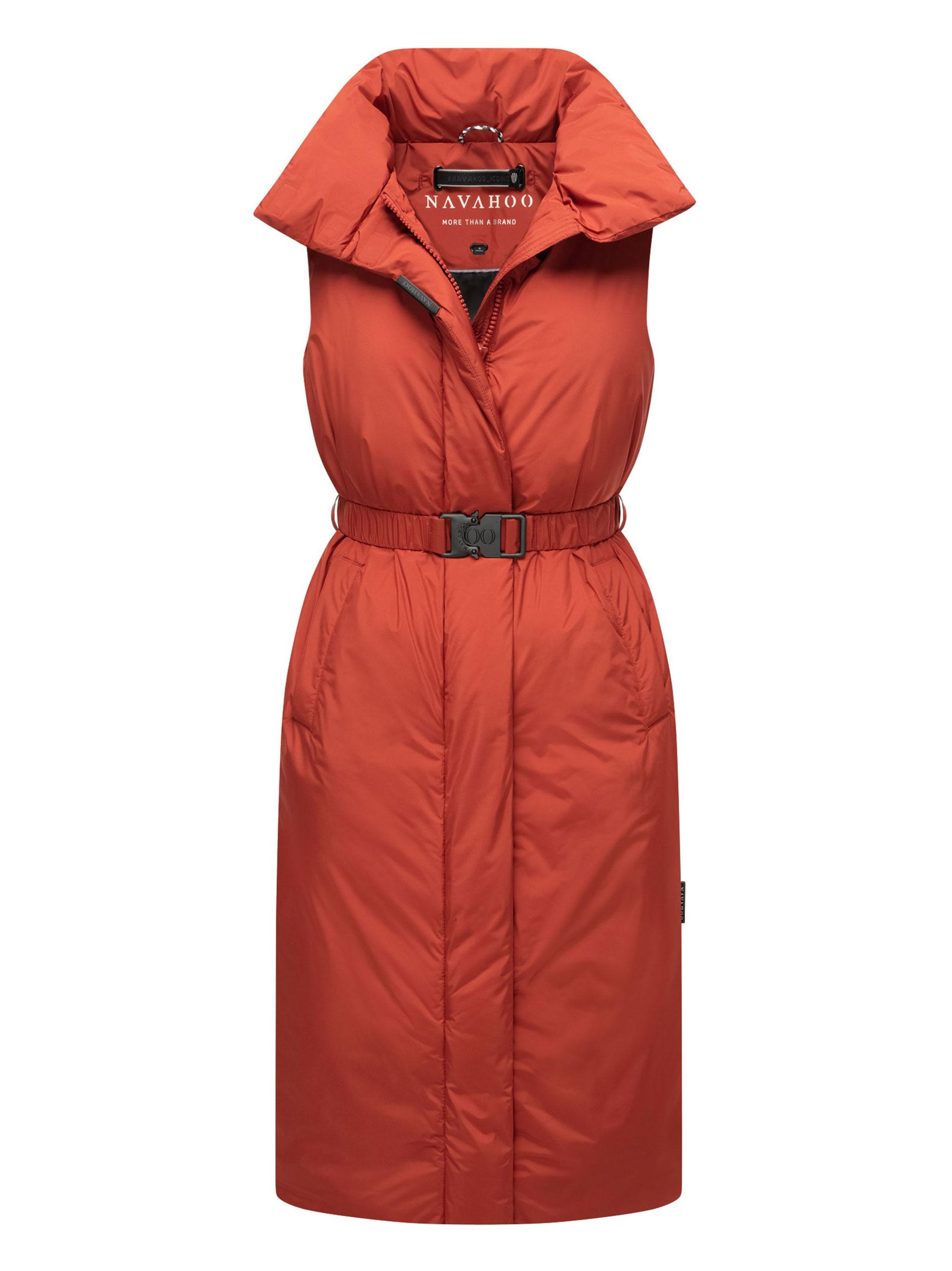Navahoo Abendlied Damen lange Winter Weste – warm & stilvoll