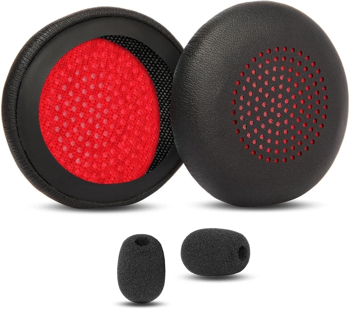 Oorkussens vervanging compatibel met Plantronics Poly Voyager 4310 UC, 4320 UC, Focus UC B825, Focus 2 UC B835 en Blackwire 5220, 5210, 5200, 7225 headsets