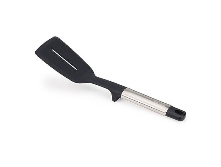 Joseph Joseph Elevate Spatule de Cuisine en Silicone\, Ustensile Antiadhésif\, Résistant à la chaleur\, Poignées Lestées en Acier Inox