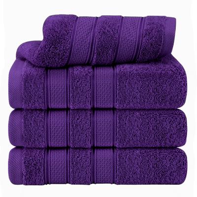 American Soft Linen 4 Piece 100% Cotton Salem Hand Towel Set