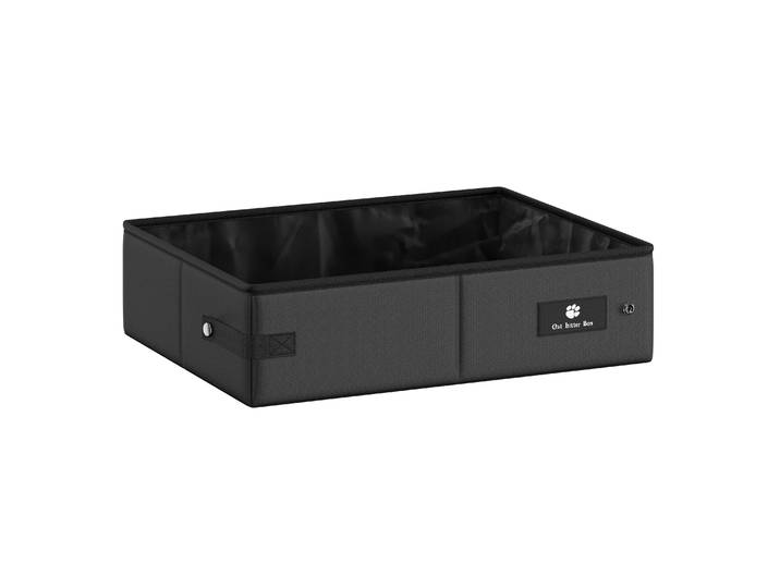 Outdoor Katzentoilette wasserdicht faltbar 45 x 35 cm schwarz