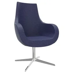 fm Büromöbel Sessel »Pirum« hohe Rückenlehne blau, 71x105.5x48 cm