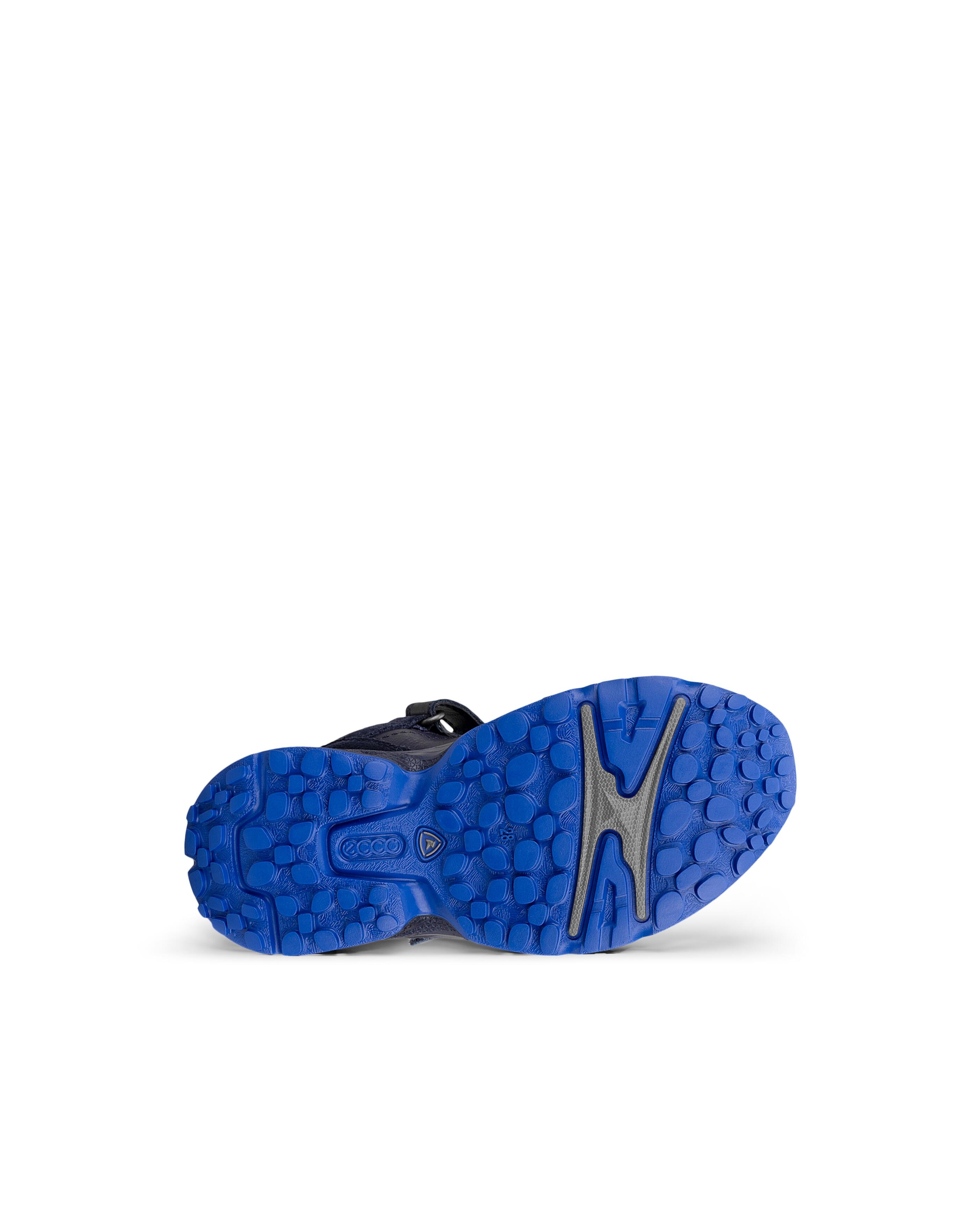 Klettschuh ECCO "ECCO RECEPTOR XP K", Jungen, Gr. 32, Textil, blau (blau, schwarz), Leder, Textil, Schuhe Klettschuh, Winterboots, Winterstiefel, Outdoorschuh mit waterproof blau, schwarz 32, Textil
