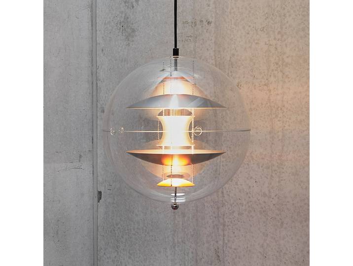 VP Globe Hanglamp 40 Brushed Alu - Verpan - Woonkamer - Designer - Kunststof - 1 lamp