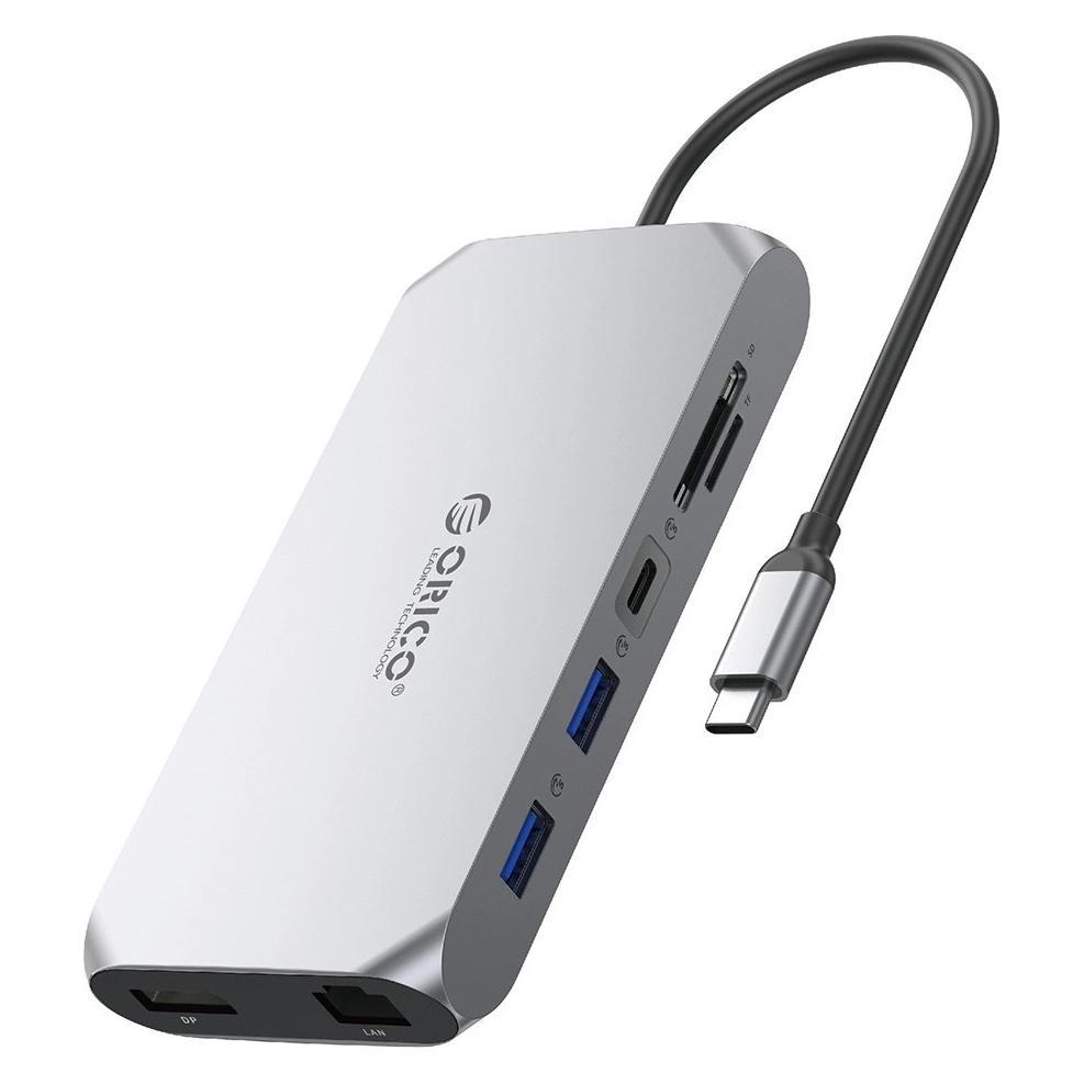 Orico Stacja/replikator XCR 12w1 USB-C szara (ORICO-XCR-X33-GY-BP) (USB-C, 12 Ports) (6941788803954)