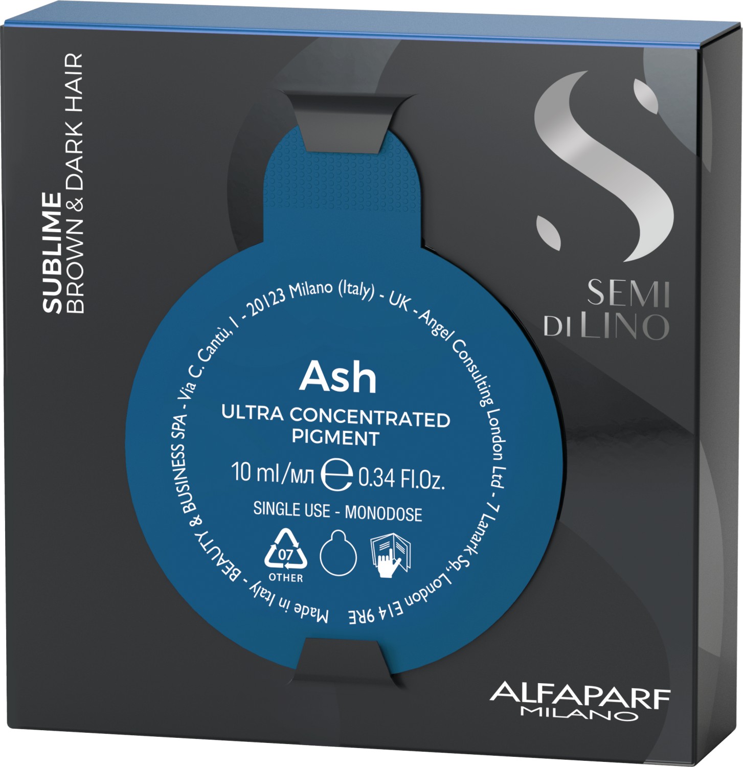 Alfaparf Milano Semi di Lino Sublime Pigments Color Ash .1 10 ml PF022718