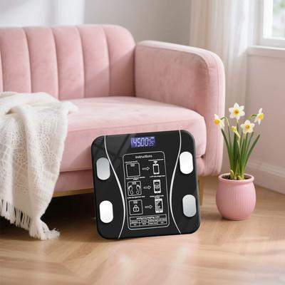 Achieve Your Fitness Goals With Our Smart Digital Body Fat Scale Your Perfect Companion For A Healthy Lifestyle. Desig black