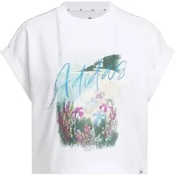 ADIDAS Damen Shirt SUMMER ROMANCE GRAPHIC, Größe XXS in Weiß Weiß