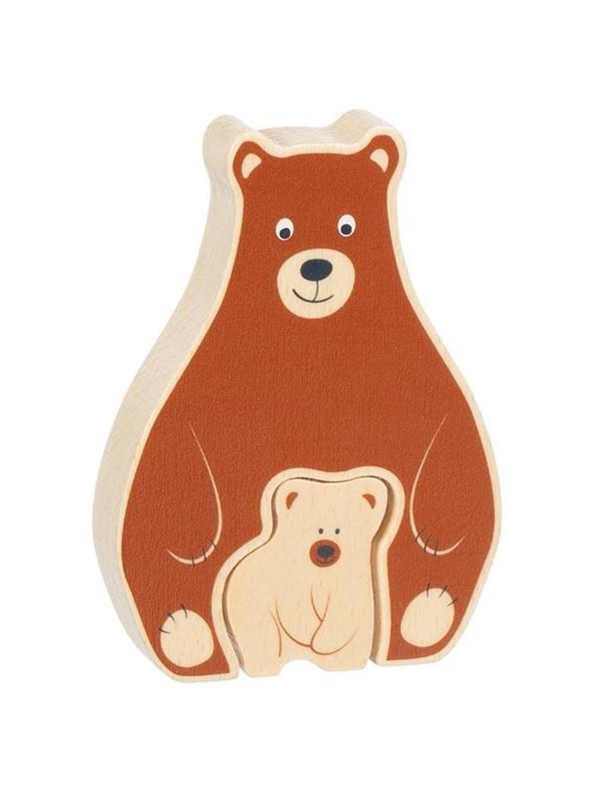 Goki Wooden Puzzle Standing Beert 2 pcs. Holz