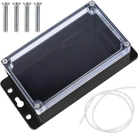 Famanu Externe aansluitdoos IP65 waterdicht - Zwart, transparant - B/D/H: 15,8 x 9 x 6,4 cm