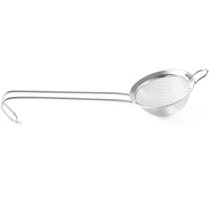Hendi Küchensieb 638101, feinmaschig, Ø 7cm, breiter Rand, Edelstahl silber